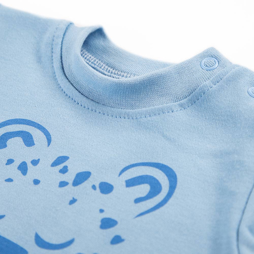 Nature Bluzka z nadrukiem Ewa Klucze- niebieski