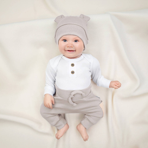 163546 Body z długim rękawem "Magia Świąt" Nicol - biały