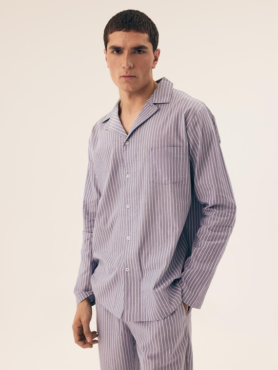 43035 Mic  Piżama Męska Henderson -niebieski