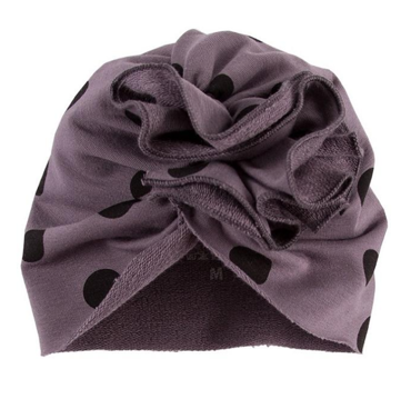 Swan Czapka Turban dla dziewczynki Ewa Klucze - druk grafit