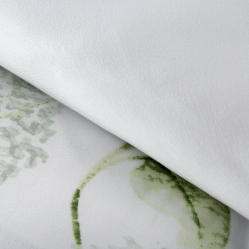 Pościel kwiatowa Buena Design 91 dwustronna miękka z zamkiem elegancka zielona