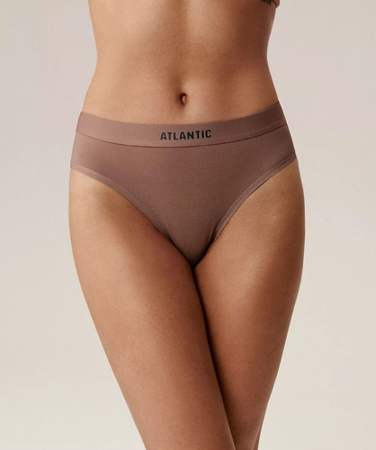 Figi 3CLP-012B Sport A’3 – damskie figi bawełniane, 3-pak, cappucino czekoladowy czarny	