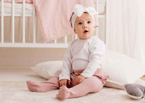 Bunny Półśpiochy bawełniane Koala - różowy