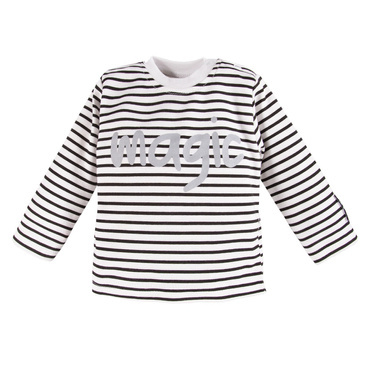 Magic Bluzka w paski z długim rękawem Eevi- biała-paski