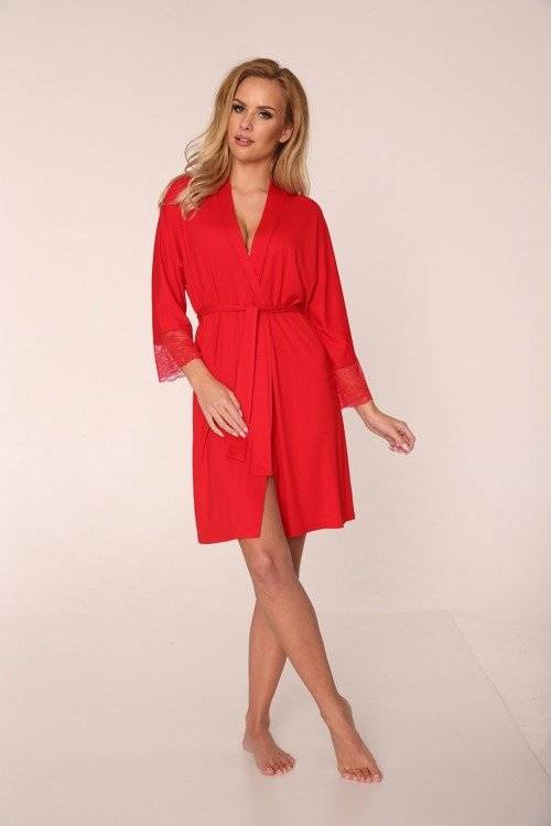 342 Fanny Szlafrok damski Krótki Forex - czerwony