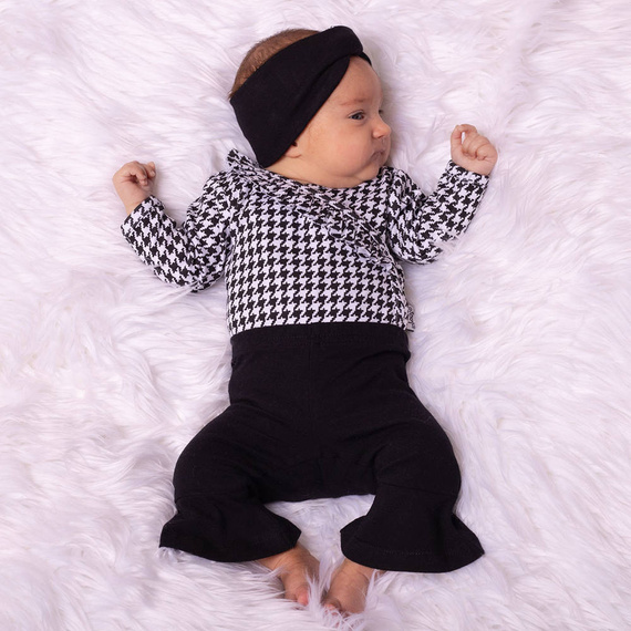 198102 Viki Kopertowe Body z długim rękawem Nicol