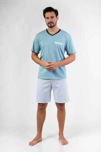 482 Piżama męska Regina -zielony