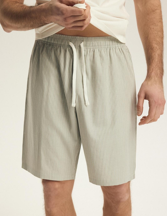 Piżama męska Henderson 43454 Nigri kremowa – 100% bawełna, komfortowa