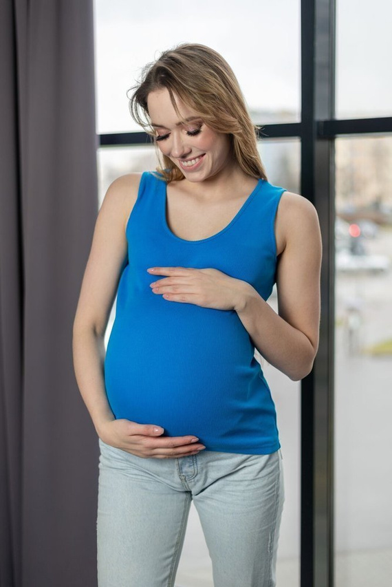 020 Bawełniany top  MIRACLE-amarantowy