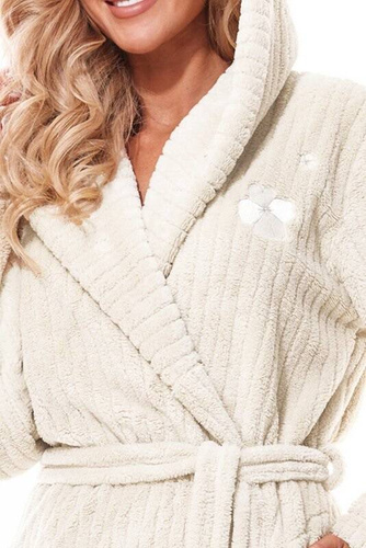 2313 Mag Szlafrok Damski długi L&L -ecru