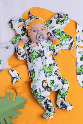 186054 Tukan Czapeczka niemowlęca z węzełkiem Nicol