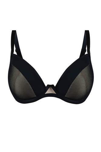 19200 Piano Biustonosz push up Mediolano czarny