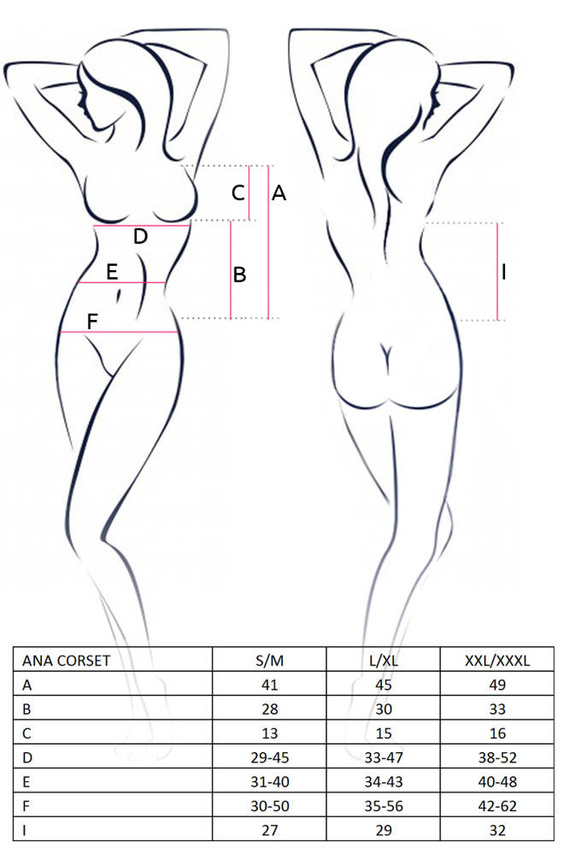 Ana Corset gorset damski Passion czarny