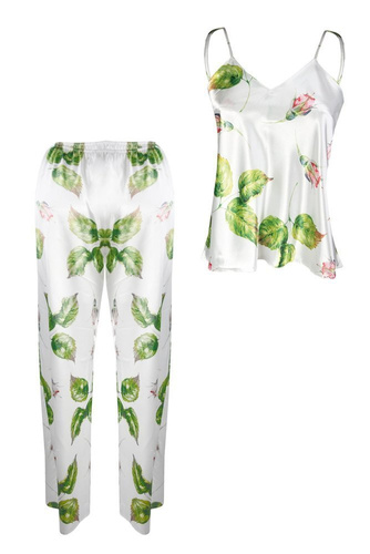 DK-KI Flowers Komplet Damski Piżama DKaren - 7 biały