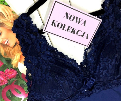 Bona Koszulka nocna By Night Nipplex granatowy