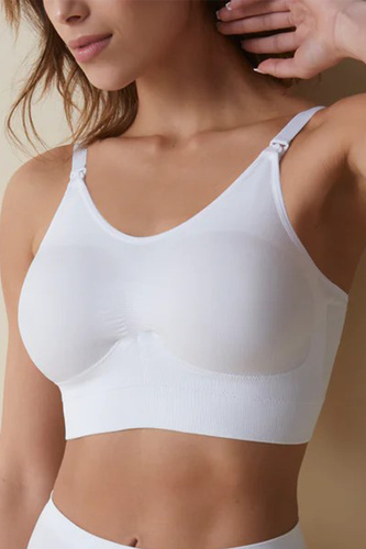 Jana Biustonosz do karmienia Selene biały – bezfiszbinowy, oddychający