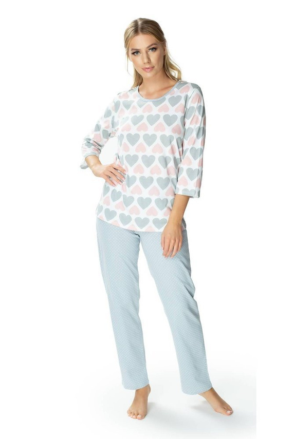 6304 Kelly Piżama damska Mewa szara