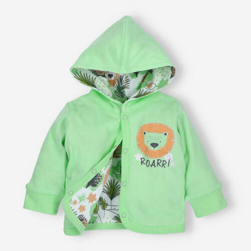 Lion Bluza dwustronna z bawełny organicznej Nini zielony