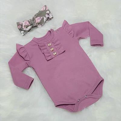 Renia Body z długim rękawem Bambarillo wrzosowy