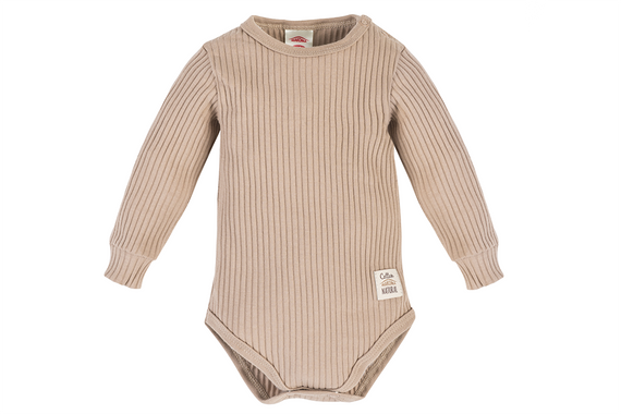 03234DRF "Natural Harmony" Body niemowlęce z długim rękawem Makoma fango