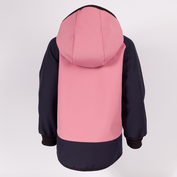 229040 Nicol Kurtka dziecięca softshell polar kaptur odblask- różowa