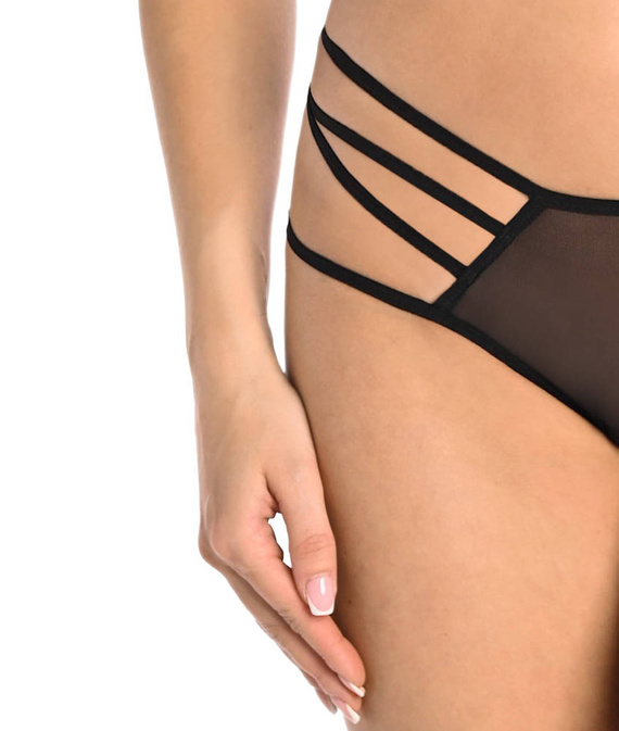 3143 Kathy Figi damskie z paseczkami Teyli - czarny