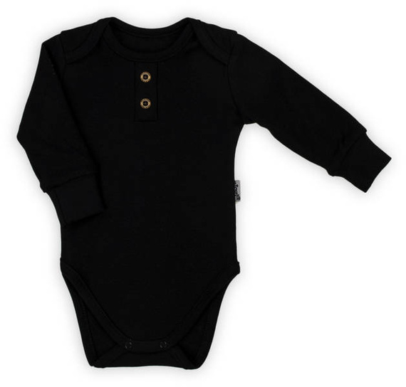 163547 Body z długim rękawem "Magia Świąt" Nicol - czarny