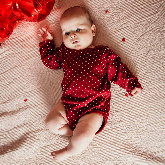 Love Body z długim rękawem Eevi- bordowe