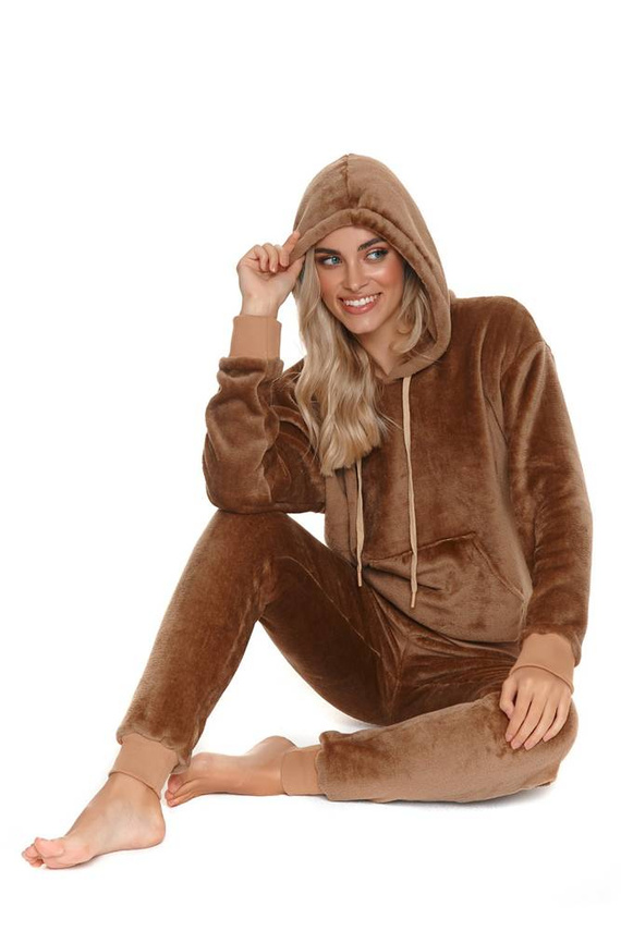 4549 Dres Damski welur Doctor Nap - chocolate