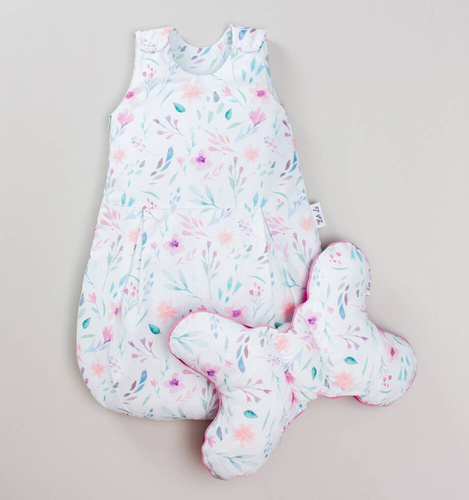 LUL-0035 Blooming Spring Śpiworek niemowlęcy z poduszką Luli Lu