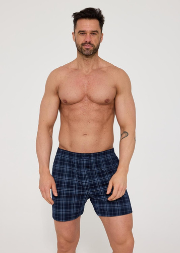 Cornette Comfort 002/339 008/339– męskie bokserki bawełniane w kratkę, wygodny fason