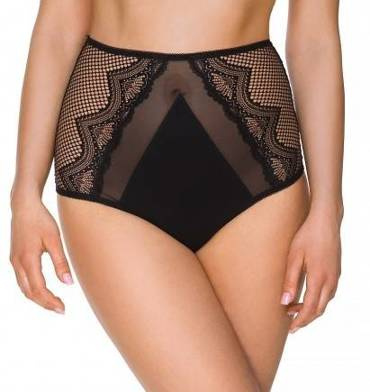 2221 Figi damskie wysokie Lupoline- czarny