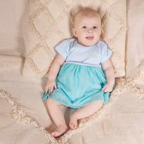 141270 Sukienko-body z krótkim rękawem Nicol - miętowy