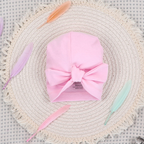 ABN-5547 Czapka niemowlęca Happy Animals Nini z bawełny organicznej – bezpieczna, ekologiczna, komfortowa