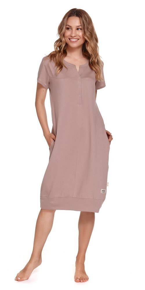 4348 Koszula Nocna ciążowa i do karmienia Doctor Nap - beige