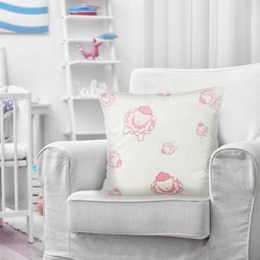 Kids 4 Poszewka dziecięca Design91 biały/pudrowy róż