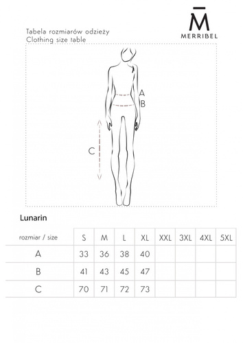 Lunarin 90532 Dopasowana spódniczka Merribel - powder 