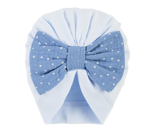 3015T Sophie Turban niemowlęcy Marija - niebieski