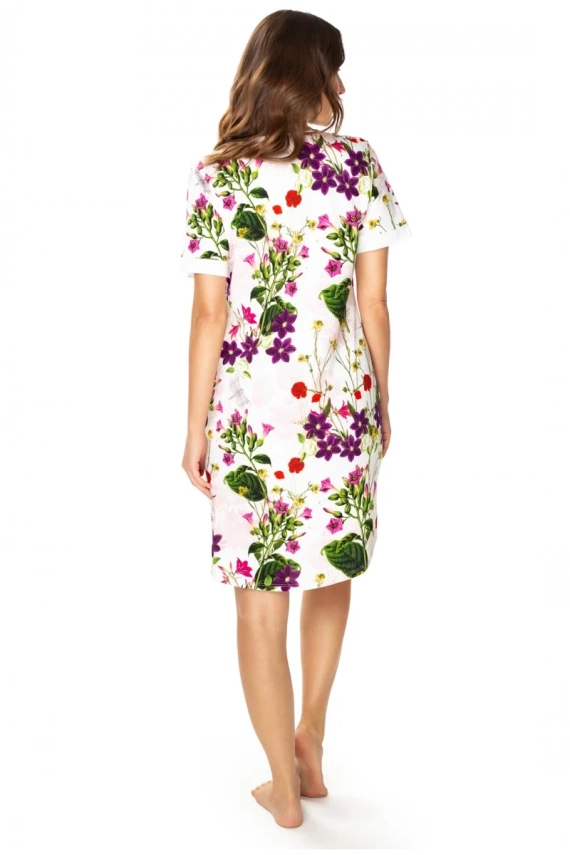 86669 Nataly Koszula nocna Mewa druk kwiaty 