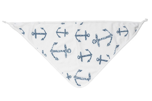 4226CHB "BLUE SEA" Chusta apaszka niemowlęca Makoma biały