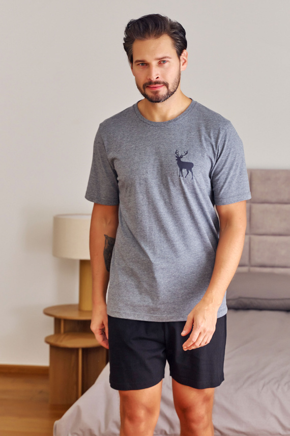 7235 Piżama Męska Doctor Nap - dark grey