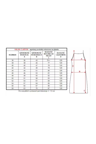 86552 Clarysa Halka damska Mewa różowy