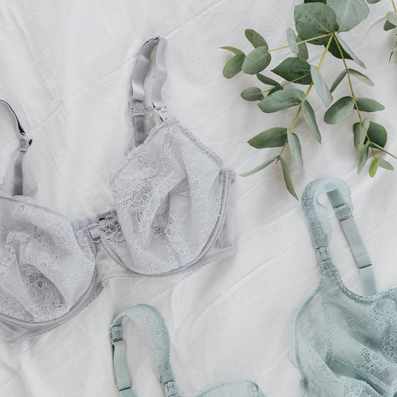 MissYou Mint miękki biustonosz do karmienia Momtobe miętowy 