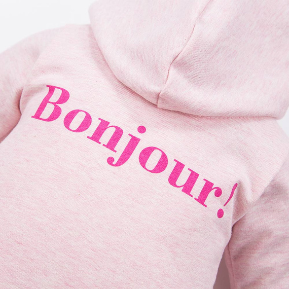 Bonjour Kombinezon dresowy z kapturem Eevi - różowy