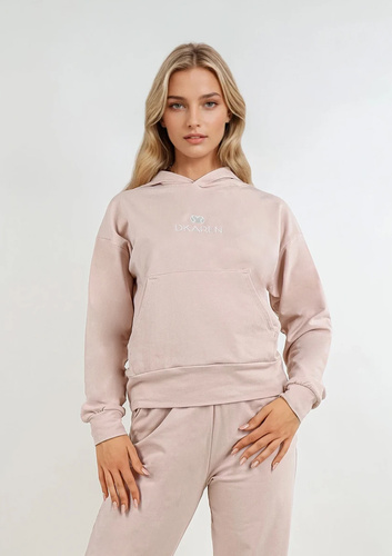 DK-K-B8 Dresowy komplet damski Dkaren - beżowy