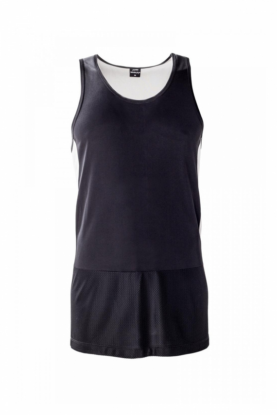86288 Tanktop Gymboy Sportowy bezrękawnik męski James Bradley czarny-szary