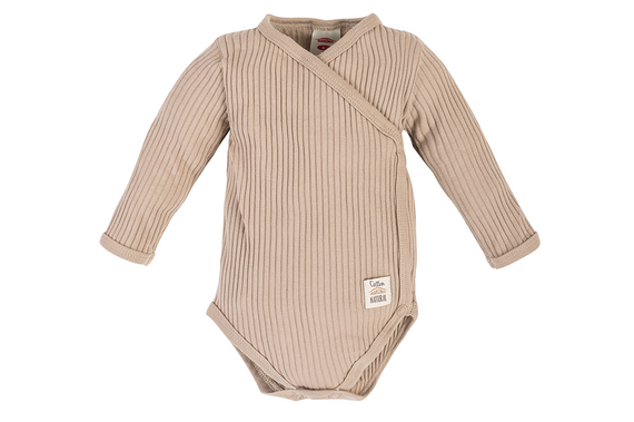 03234F "Natural Harmony" Body dzidziuś z długim rękawem Makoma fango 