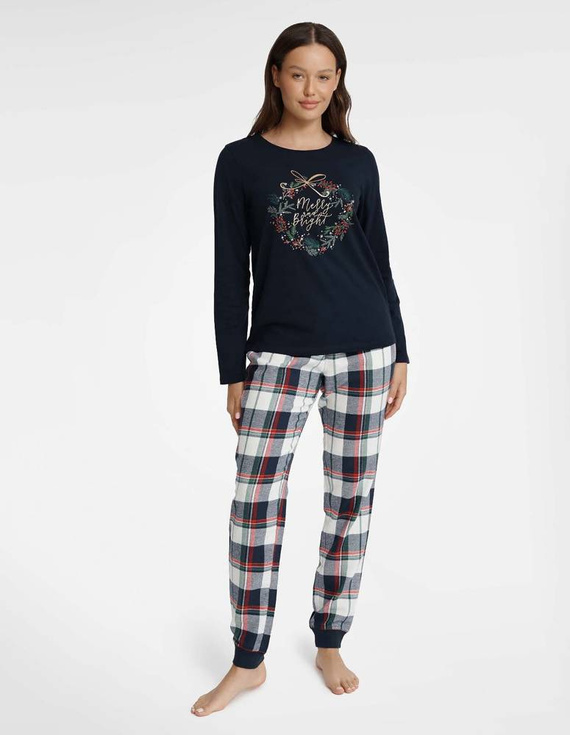 40939 Goldy Piżama Damska Henderson -granatowy