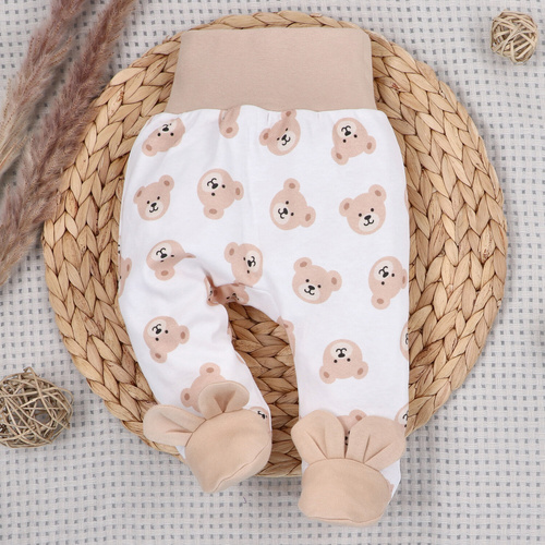 ABK-0048 Sweet Bears Komplet niemowlęcy z bawełny organicznej Nini 