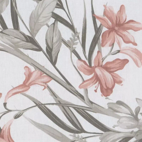 Sara 34 Pościel bawełniana kwiaty Eurofirany morelowy